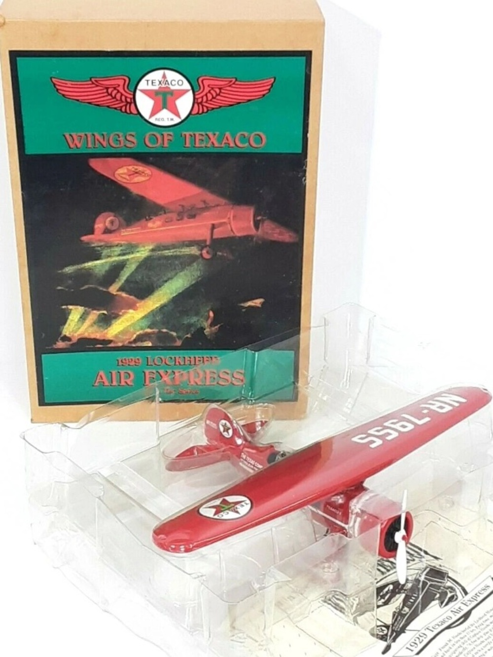 Wings of Texaco 1929 Lockheed Air Express 1993 ERTL Diecast Coin Bank Limited Ed